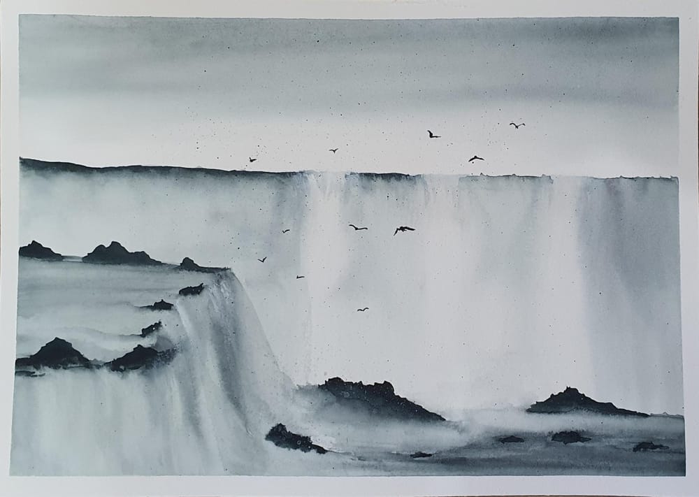 Watercolour Waterfalls with Sukrutha - image 4 - student project