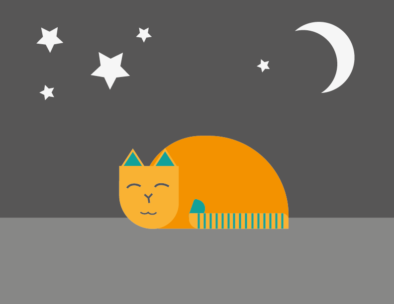 Sleeping cat - image 4 - student project