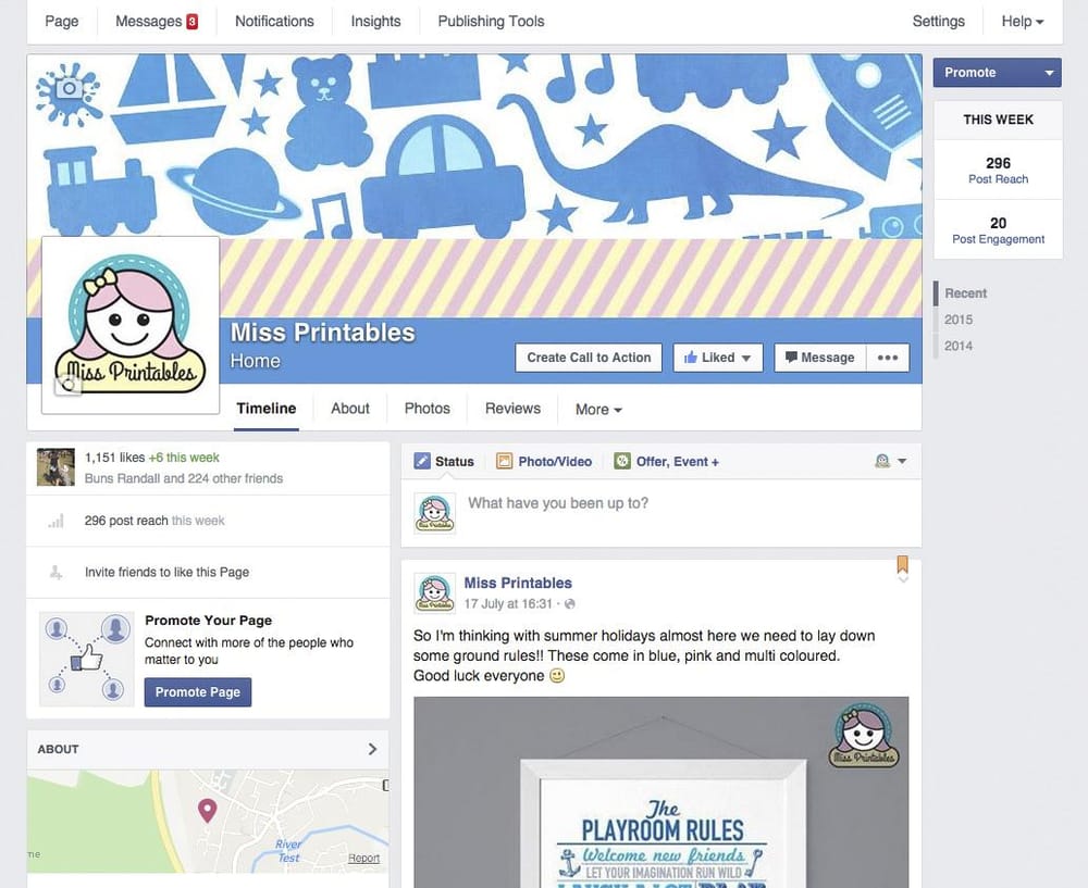 Miss Printables social media plan SAMPLE PROJECT - image 1 - student project