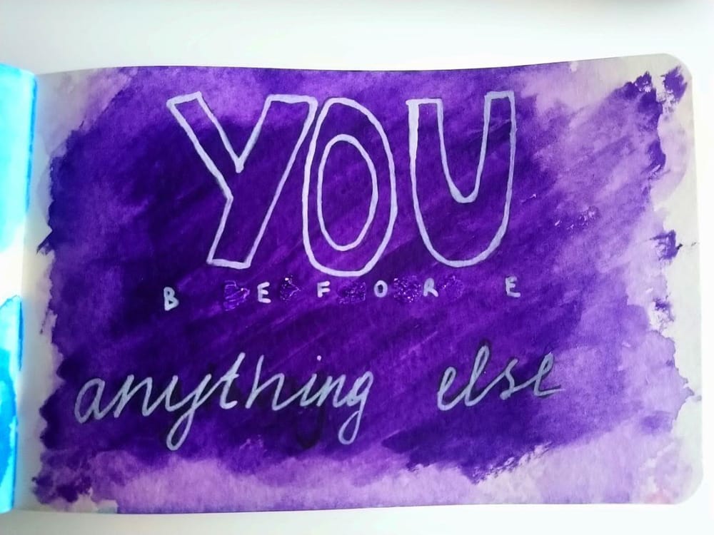 Daily Art Practice for Self-Care: 14 Days of Messages To Yourself - image 11 - student project