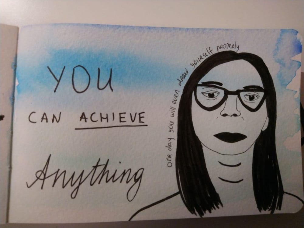 Daily Art Practice for Self-Care: 14 Days of Messages To Yourself - image 3 - student project