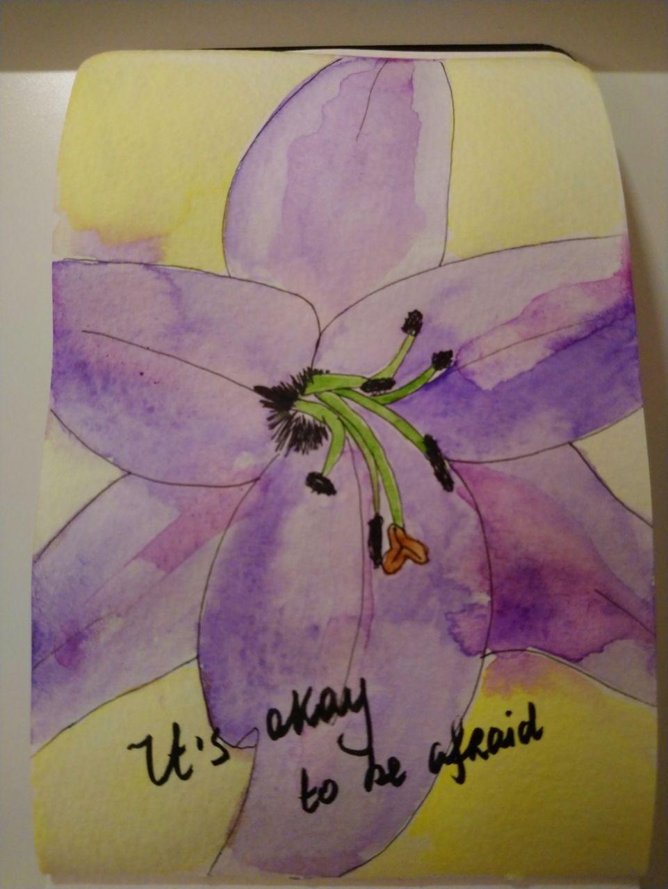 Daily Art Practice for Self-Care: 14 Days of Messages To Yourself - image 14 - student project