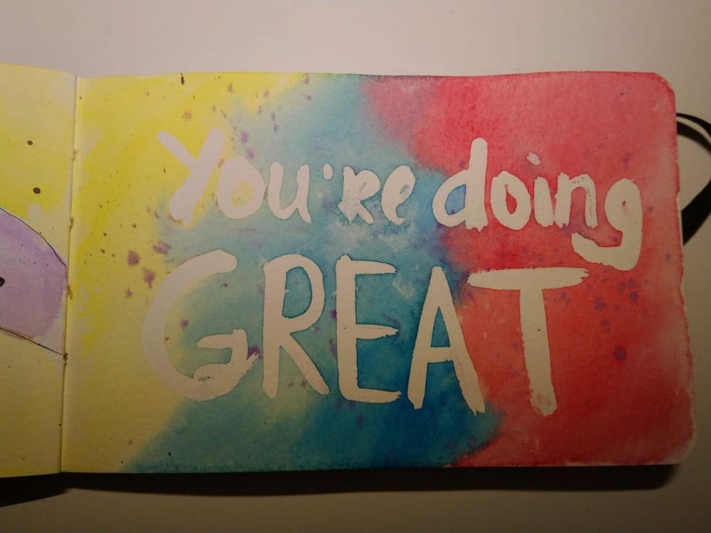 Daily Art Practice for Self-Care: 14 Days of Messages To Yourself - image 13 - student project