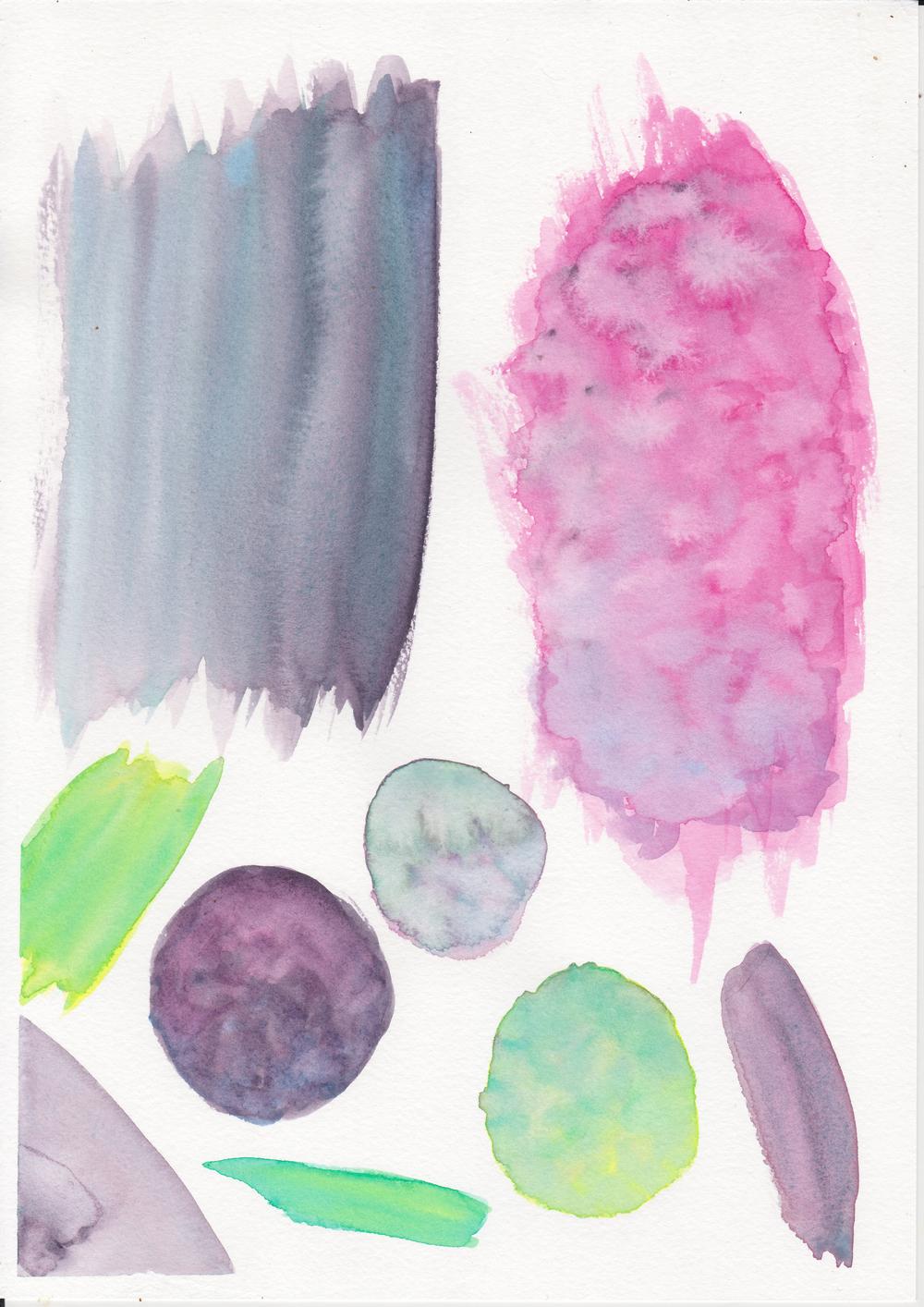 Watercolour Textures for use in branding - image 1 - student project