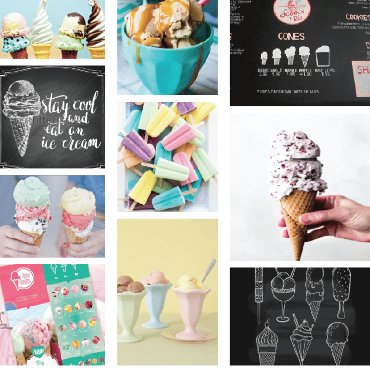 Geometric Ice Cream Menu - image 4 - student project