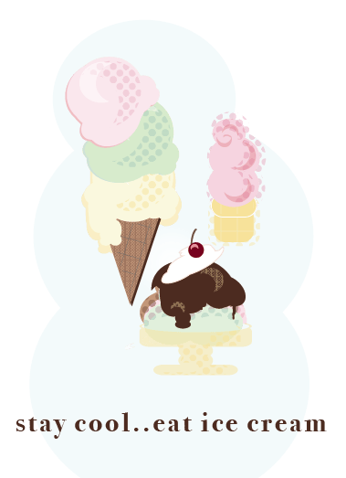 Geometric Ice Cream Menu - image 2 - student project