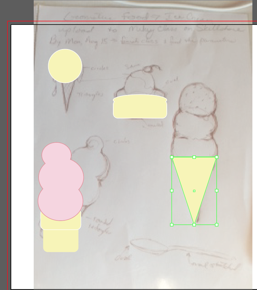 Geometric Ice Cream Menu - image 3 - student project