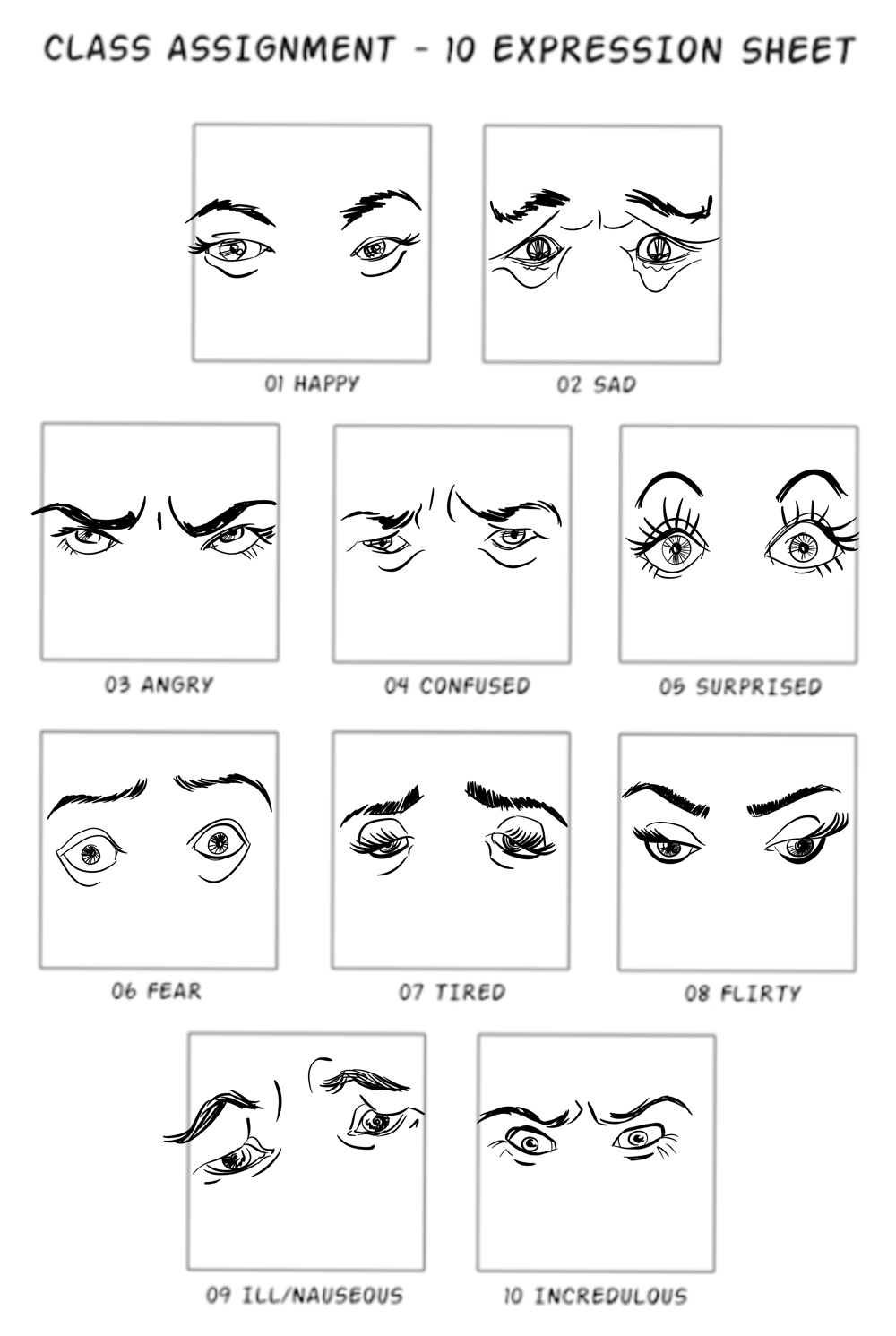 Eyes_Expression_ sheet - image 2 - student project
