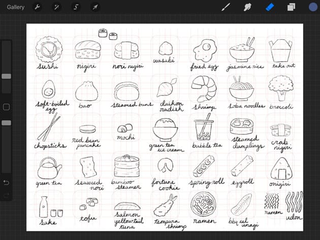 SAMPLE PROJECT: Foodie Vector Illos! - image 1 - student project