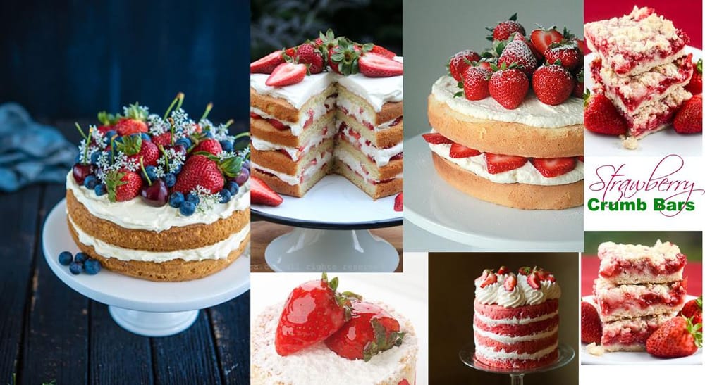 Strawberry Sponge Cake Recipe Illustration - image 1 - student project