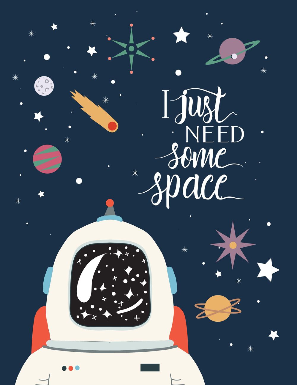 I Just Need Some Space - Illustrator Basics - image 2 - student project