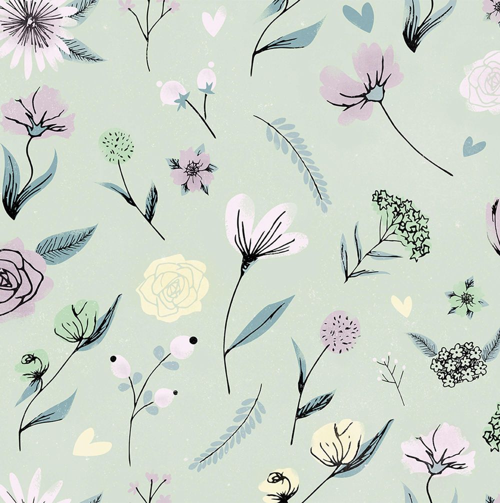 Spring floral pattern - image 3 - student project