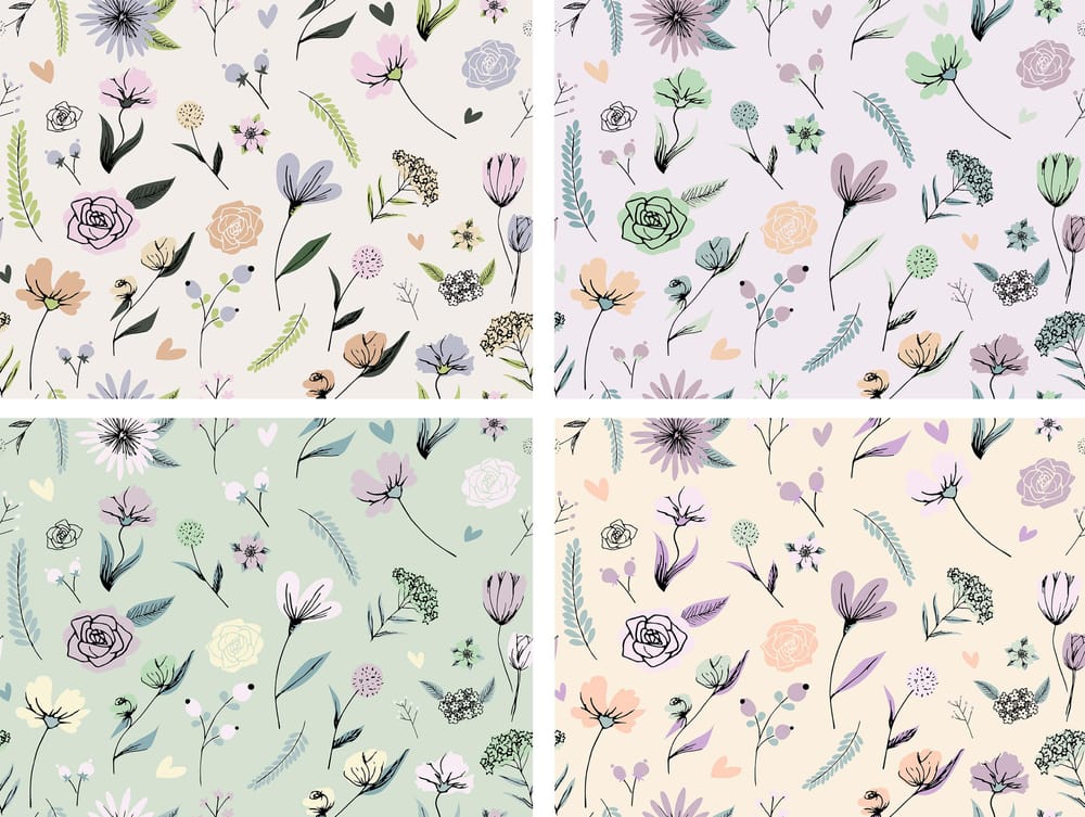 Spring floral pattern - image 2 - student project