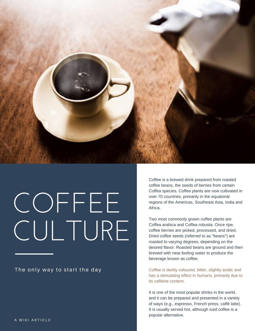 Coffee article (*) - image 1 - student project