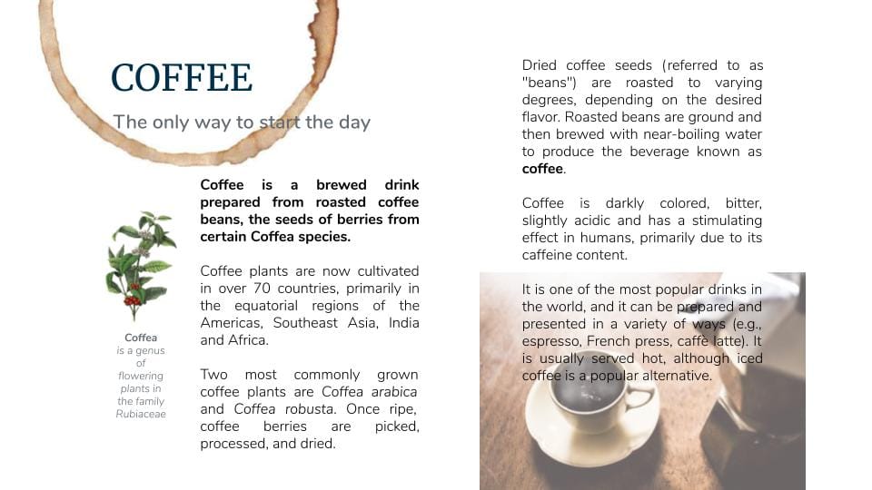 Coffee article (*) - image 2 - student project