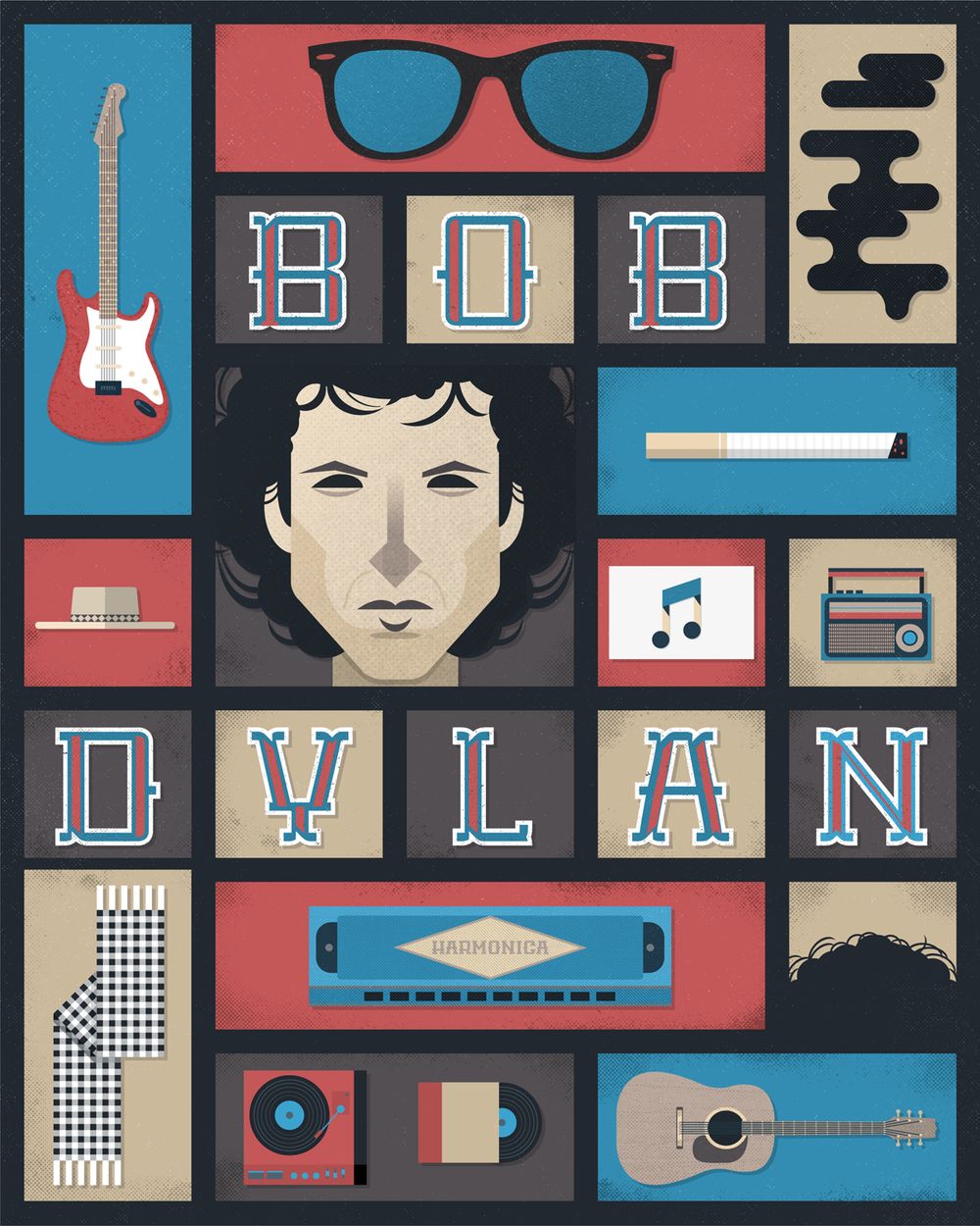 Bob Dylan Poster - image 1 - student project
