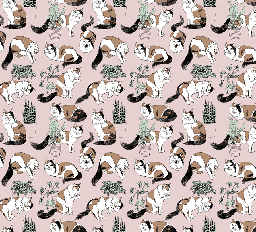 Cat Lady Pattern - image 3 - student project