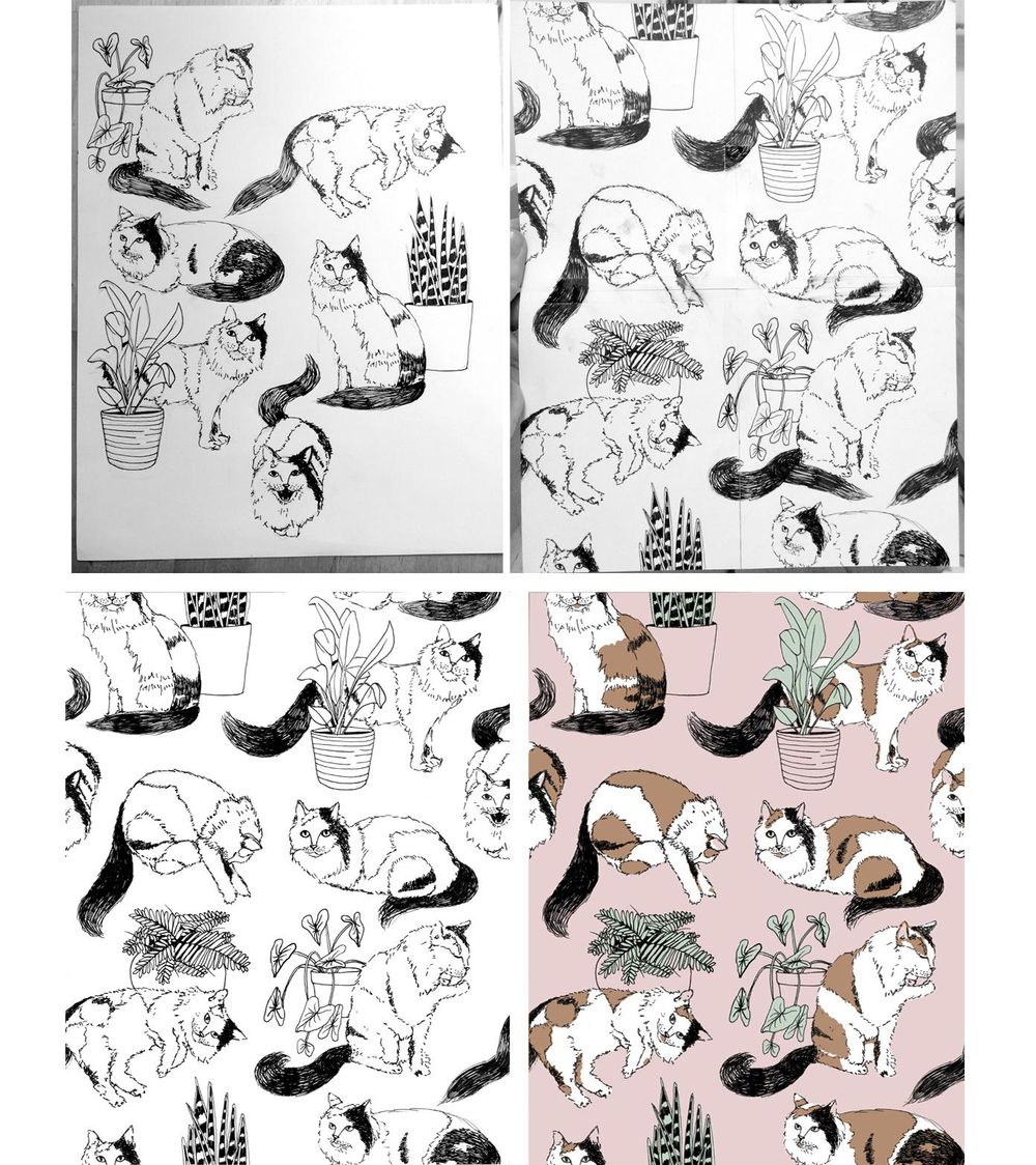 Cat Lady Pattern - image 2 - student project
