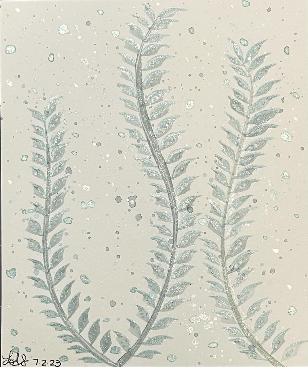 15 watercolor leaf paintings - image 5 - student project
