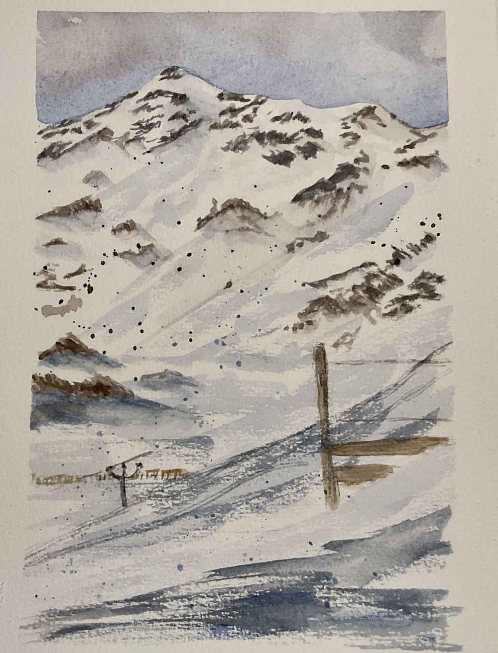 Watercolour Mountains - image 1 - student project