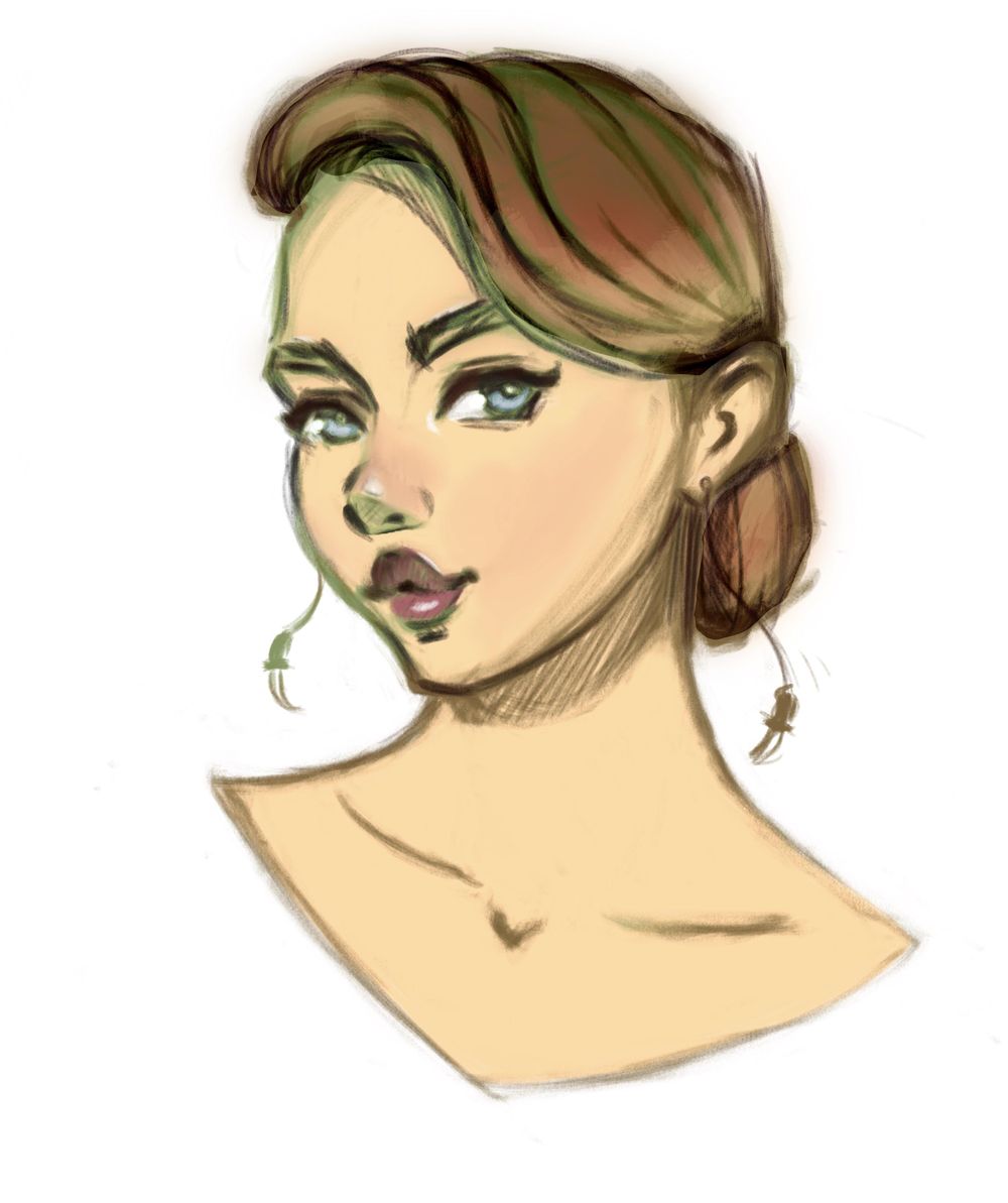 Female character in color - image 1 - student project