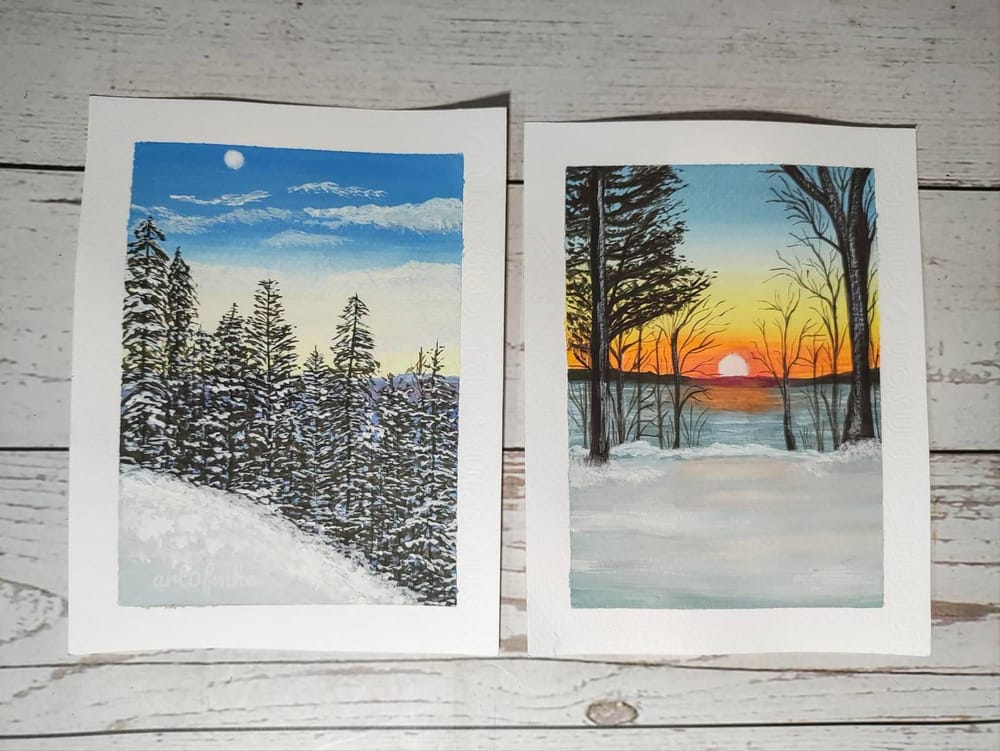 Winter Gouache Series - image 1 - student project