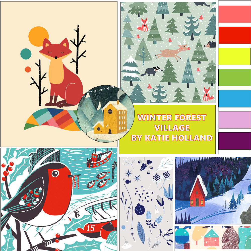 winter forest pattern - image 1 - student project