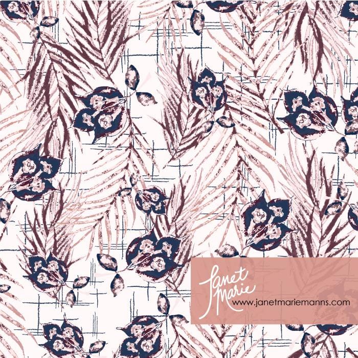 Watercolor Palms Pattern by Janet Marie - image 4 - student project