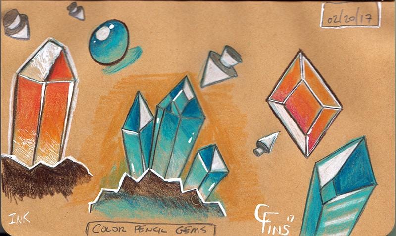 Crystal Sketching (WIP) - image 2 - student project