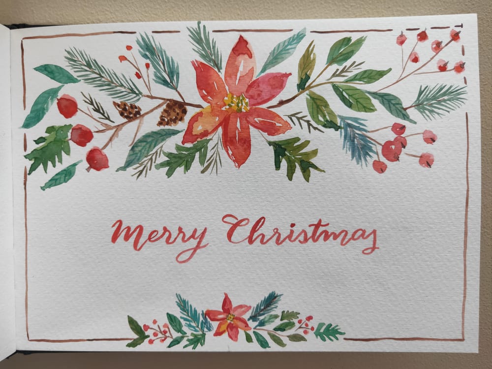 Loose Winter/Christmas Florals - image 11 - student project