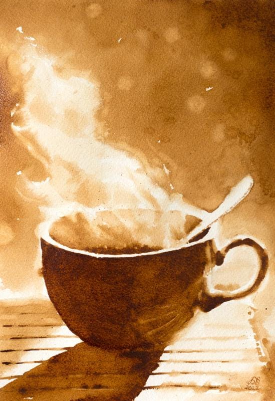 Exploring Watercolor Techniques With Coffee - image 4 - student project