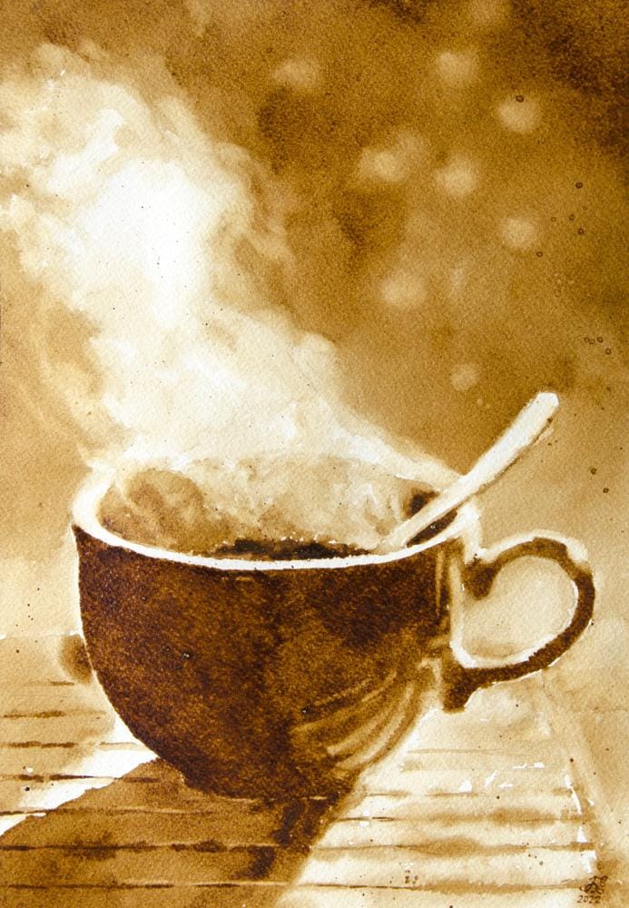 Exploring Watercolor Techniques With Coffee - image 2 - student project