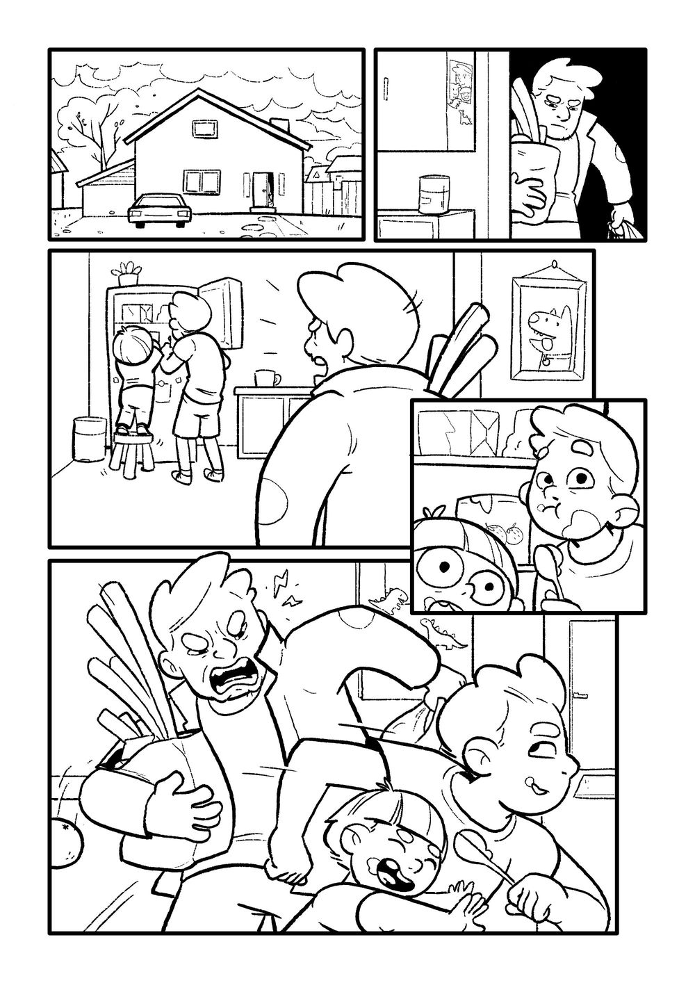 Comic page exercise - image 2 - student project