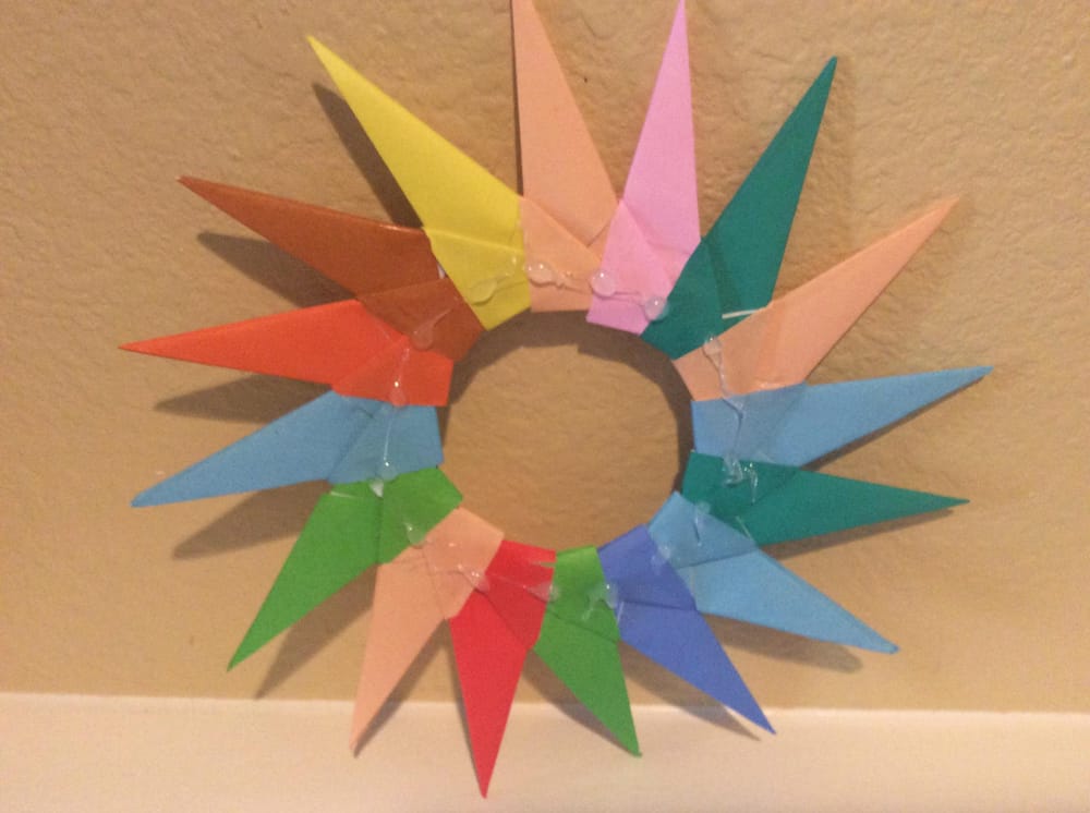 Love my origami wreath! - image 2 - student project