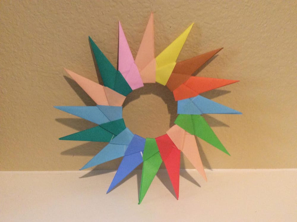 Love my origami wreath! - image 1 - student project