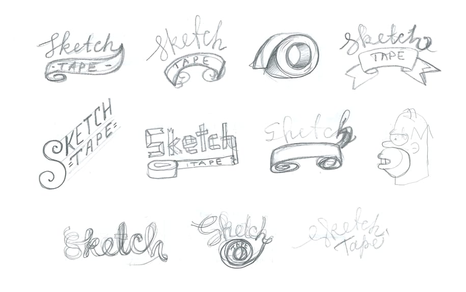 Sketch Tape Logo - image 2 - student project