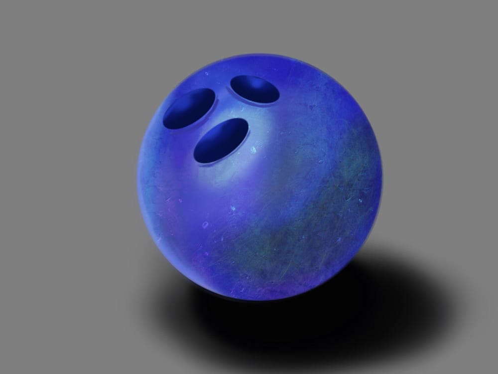 Blue Bowling Ball Skillshare Student Project