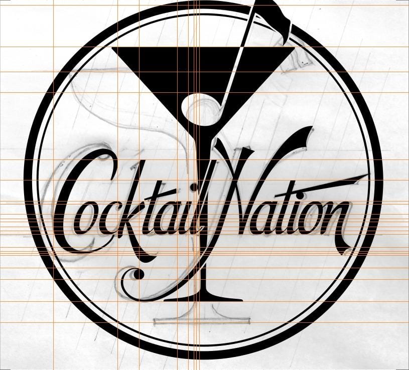 Cocktail Nation - Logo for a Band - image 3 - student project