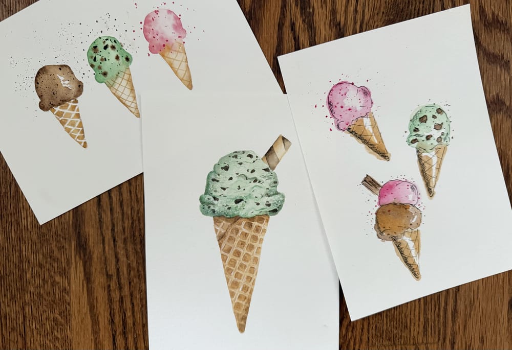 Ice cream cones - image 1 - student project
