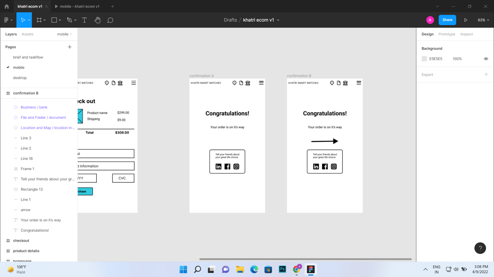 figma design | Skillshare Student Project