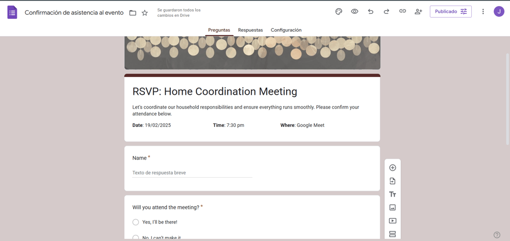Fer's Google Workspace - image 4 - student project