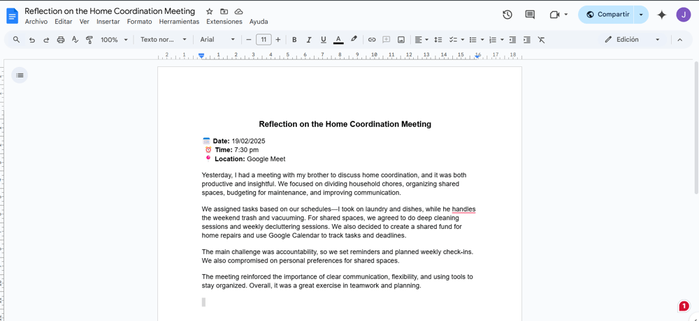 Fer's Google Workspace - image 12 - student project