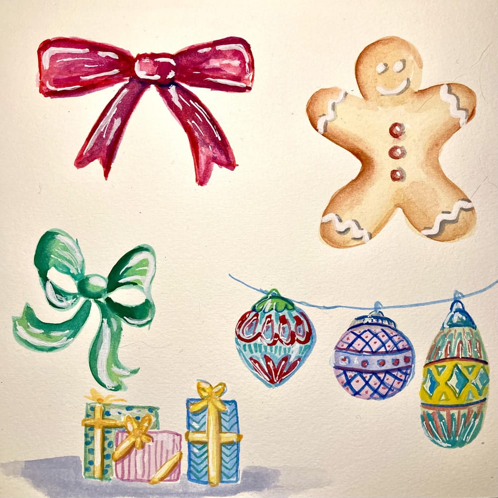 Christmas doodles - image 2 - student project