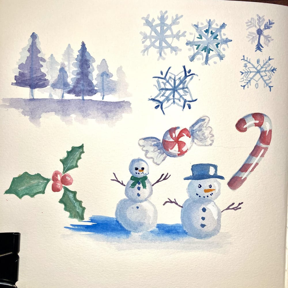 Christmas doodles - image 1 - student project