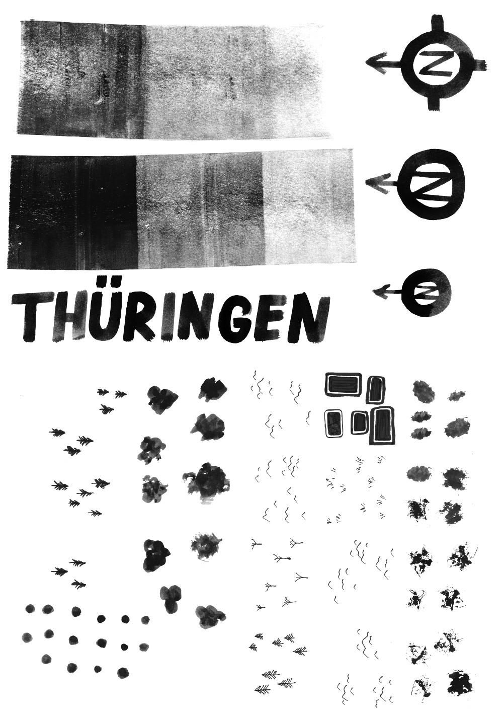 Inky Map of Thuringia - image 2 - student project