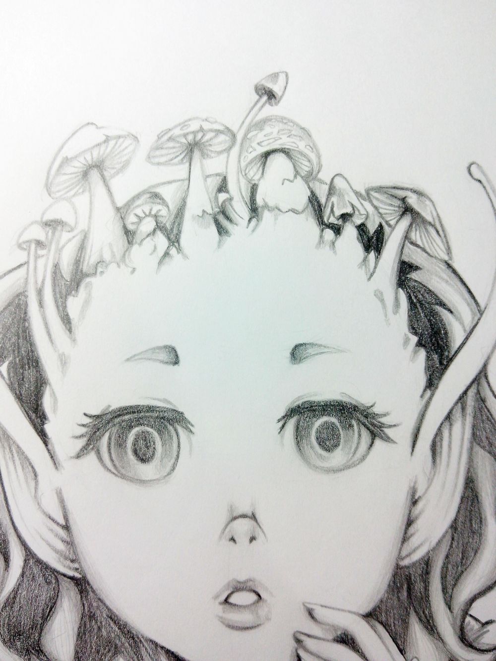 Bat girl with mushrooms topping - image 3 - student project