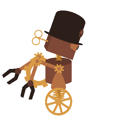 Steampunk robot - image 4 - student project