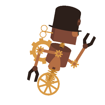 Steampunk robot - image 3 - student project