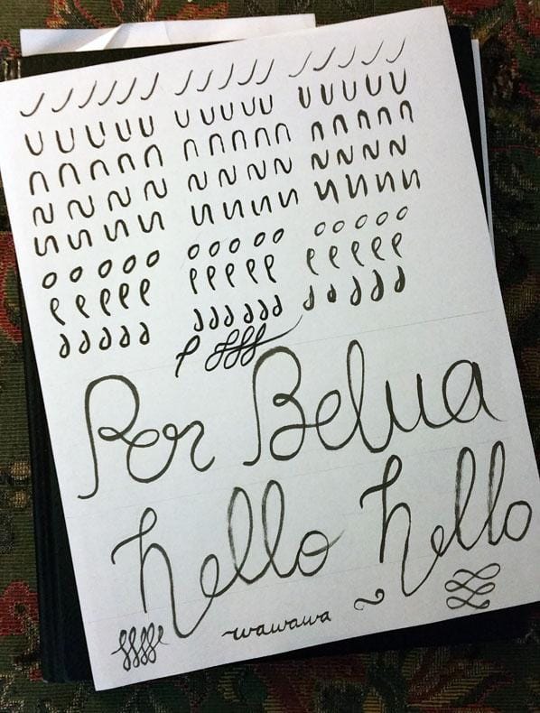 Bounce Lettering and practice strokes - image 1 - student project