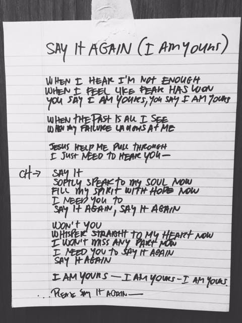 Say It Again (I Am Yours) - image 1 - student project